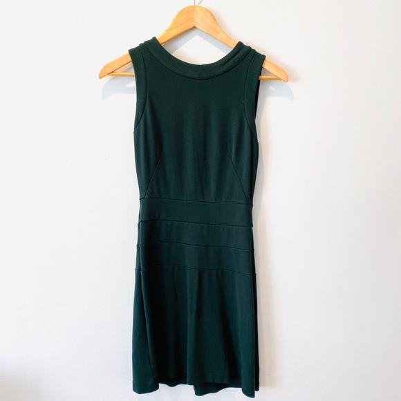 Zara Dresses & Skirts - ZARA Basic Sleeveless Forest Green Fitting Dress